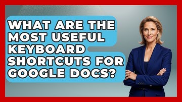 What Are The Most Useful Keyboard Shortcuts For Google Docs? - The Time Management Pro