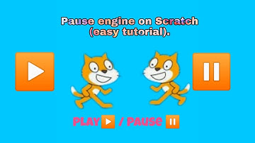 Scratch tutorial on making a pause button on Scratch for Scratch games and animations.