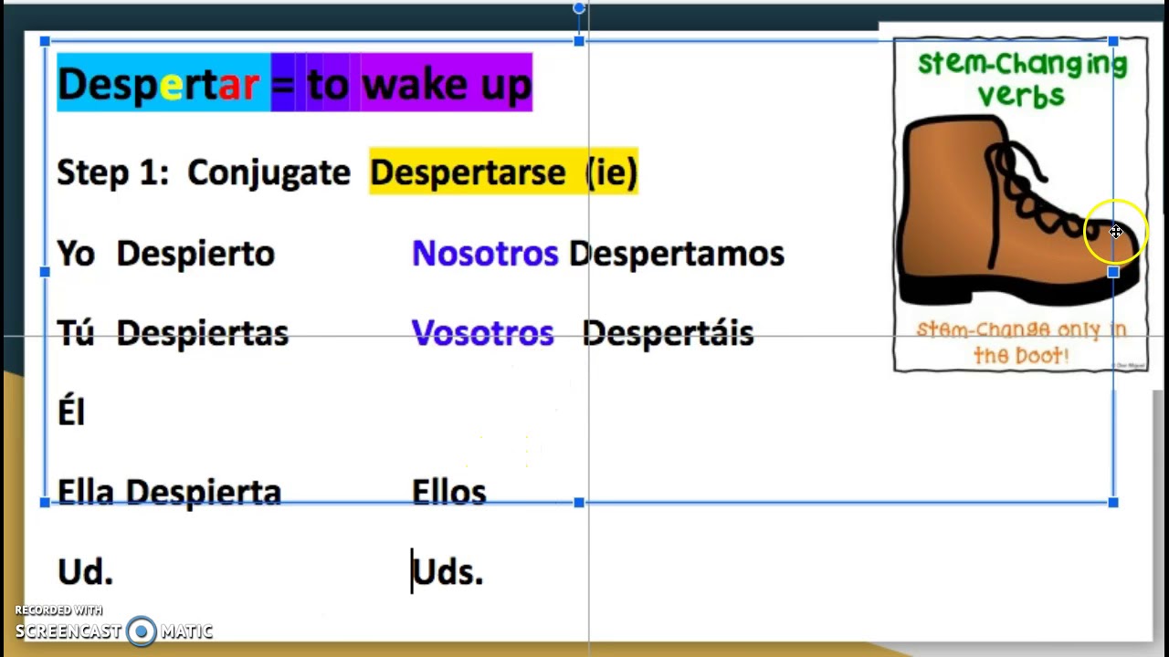  1 Conjugating STEM CHANGING Reflexive Verbs YouTube