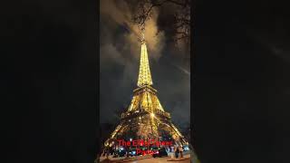 Eiffel tower#paris #romantic#lights up at dusk,sparkles for 5 minutes at the start of every hour