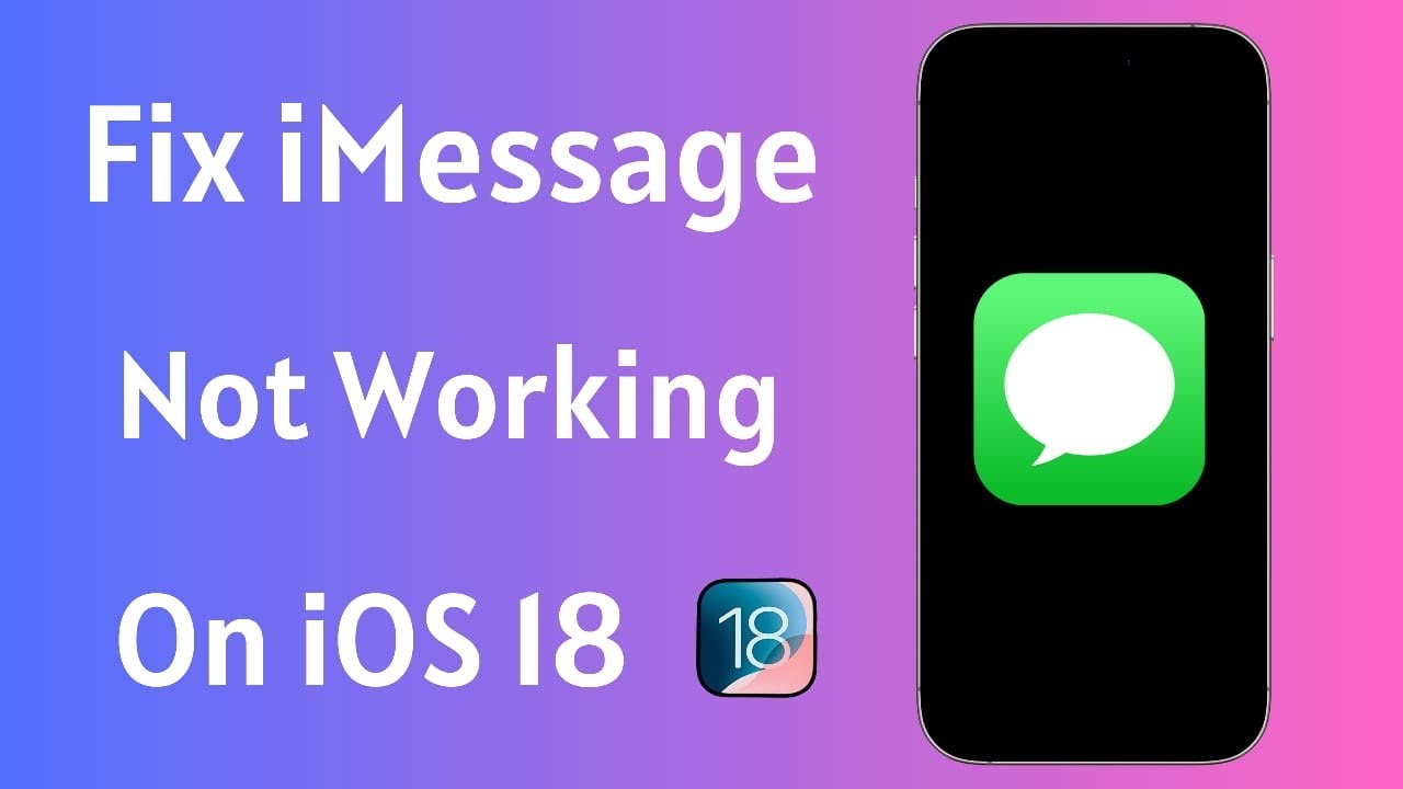 How To Fix iMessage Not Working On iPhone / iOS 18 - YouTube