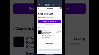 FREE AI Course with Certificate 😳 Limited Time Offer #couponcode #freecourse #udemy #aishorts #ai