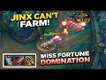 Jinx Can't Even Farm! Miss Fortune 125% Crit Domination – Diamond Rank S20