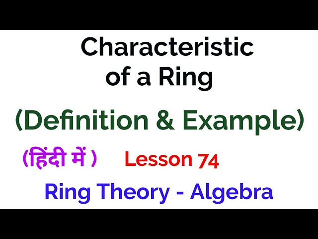 Ring Theory/Discrete Mathematics/Abstract Algebra - YouTube