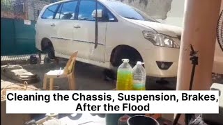 Cleaning the Chassis, Suspension and Brakes After thr Flood