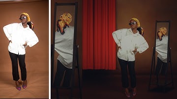 Creating a mirror reflection for studio picture || photo manipulation