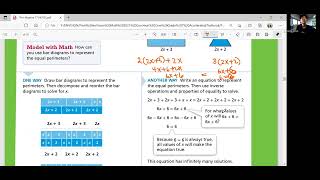 EnVision Grade 7 Accelerated Pre-Algebra 7-4: Equations No Solutions or Infinitely Many Solutions
