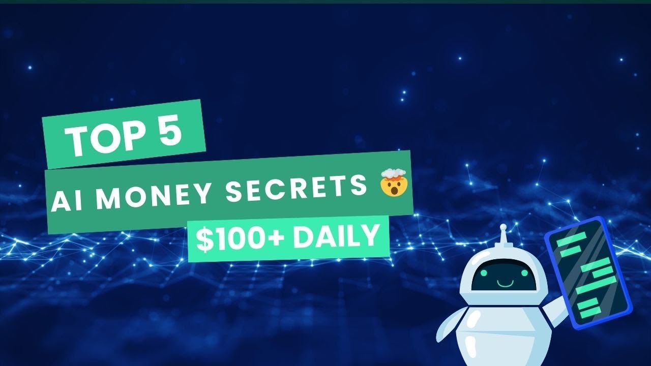 TOP 5 AI TOOLS to Make Money Online ($100+ Daily) - YouTube