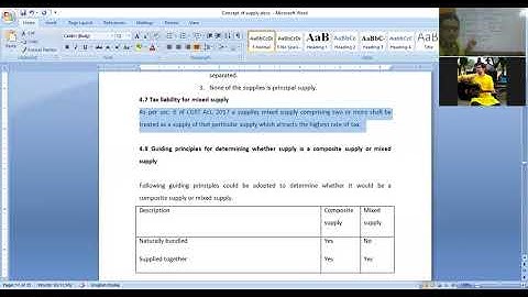 Composite and Mixed Supply Part - 2 II GST II BBA/ B. Com. II GGSIPU
