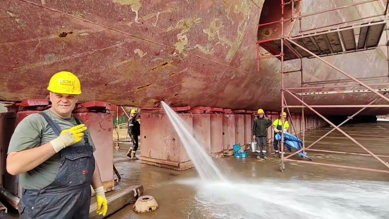 Sea to Dry Dock#latest #ship #trendingvideo #travel #new 