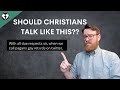 Should christians try to win the culture war with insults and namecalling