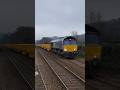 Langho Bank 1 in 82 doesn't seem too much trouble for powerful 66 424 with empty ballast wagons