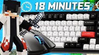 [18 minutes] Bedwars Keyboard+Mouse ASMR Sounds | Mineberry bedwars ASMR