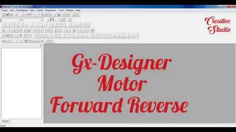 Motor Forward Reverse Ladder Diagram | Gx-Designer | PLC (MITSUBISHI)