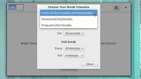 GNOME Break Timer: GSoC week 6 screencast