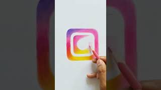 Instagram logo drawing | Vverse art | #shorts #instagram