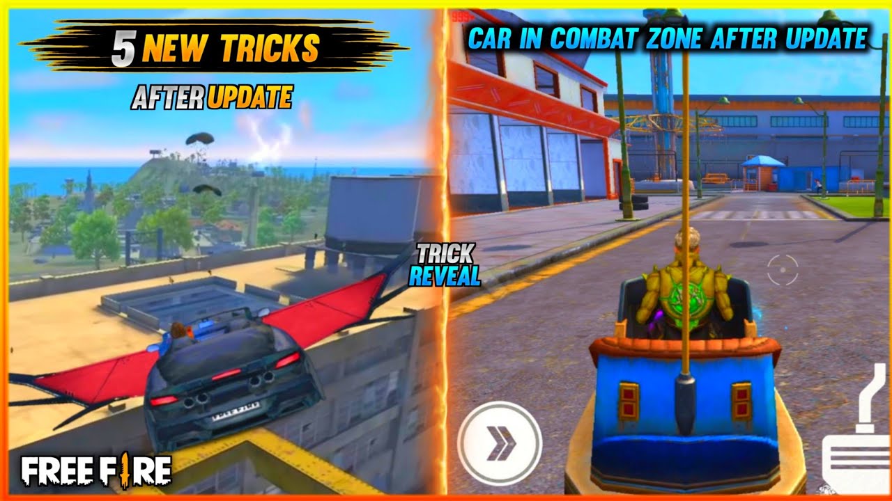 TOP 5 NEW TIPS AND TRICKS || CAR IN COMBAT ZONE AFTER UPDATE IN FREE FIRE - FF TRICK GAMING