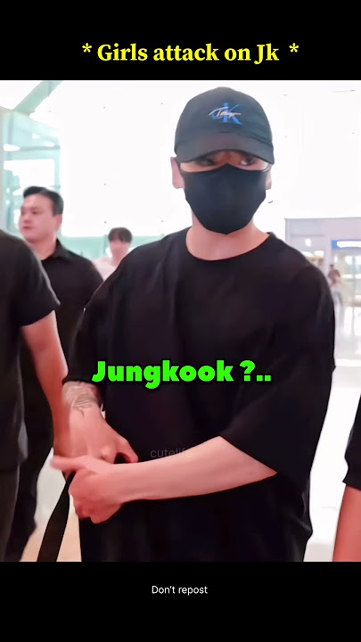Girl’s attack on jungkook ?  #bts #jungkook