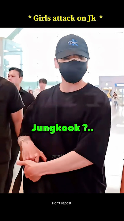 Girl’s attack on jungkook ?  #bts #jungkook