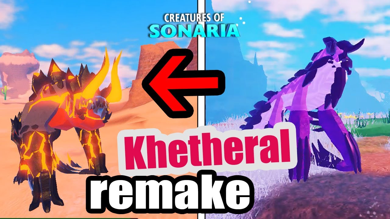 NEW Khetheral! Don't need MAGMA material in Creatures Of Sonaria Remake ...