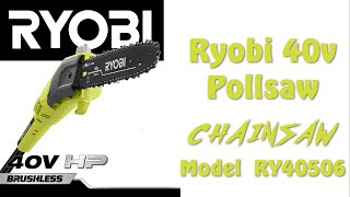 The first cut is the deepest!  Trimming Trees Made Easy Ryobi 40v Polesaw Review RY40506