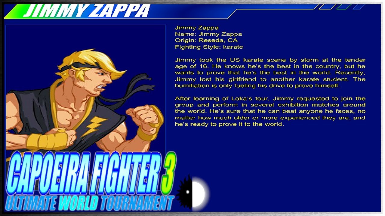 Capoeira Fighter 3: Ultimate World Tournament/Saturno - Mizuumi Wiki