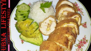 كوردون بلو الدجاج مع تتبيلة لذيذة وطريقة مبسطة والمذاق ولا اروع                 Chicken cordon bleu