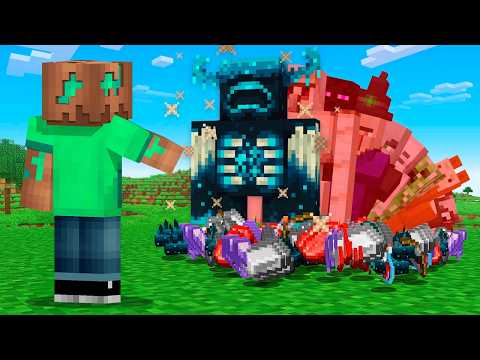 Minecraft, But MOBS CHANGE When You HIT Them!