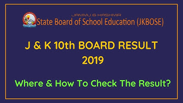 How and Where to Check J & K 10th Result | jkbose 10th exam results