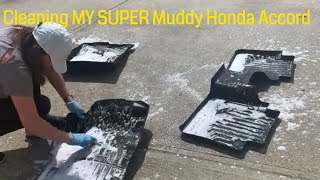 Cleaning my SUPER Muddy Honda Accord Hybrid! - Satisfying Car Detailing