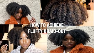 FLUFFY BRAID OUT WITH CREAM OF NATURE | PURE HONEY COLLECTION