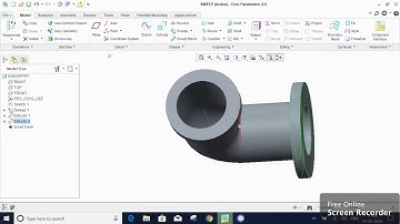 creo parametric tutorial 3 sweep