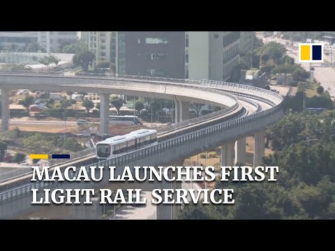 Macau’s long-delayed light rail service begins carrying passengers