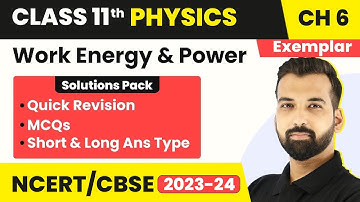 Class 11 Physics Chapter 6 NCERT Exemplar Book - Quick Revision/All Concepts/All Questions Solved