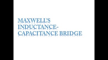 Phasor diagram of a Maxwell