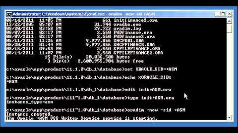 Oracle DBA Justin - How to create a basic ASM Oracle instance # 1 of 2