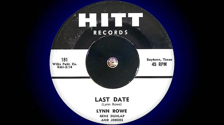 Lynn Rowe and The Jokers  - Last Date (1958)