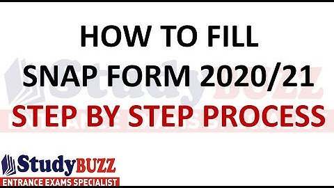 SNAP 2020 registration starts: How to fill SNAP application form 2020? Step by step guide