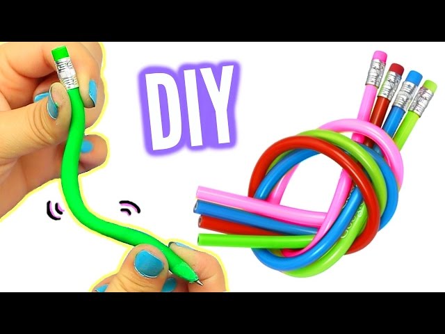 Totally Mind Blowing DIY Bendable Pencils, How To Make Stretchy & Bendy  Pencils, School Supplies Ide…
