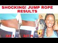 MY 2 WEEK TRANSFORMATION RESULTS JUMP ROPE  FOR 14 DAYS/I DID 1K SKIPS EACH DAY/HOW TO JUMP ROPE/