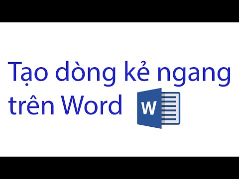 Hướng dẫn tạo dòng kẻ ngang trên Word