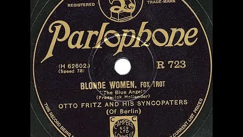 "Blonde Women" Berlin (1930) Friedrich Hollnder so...