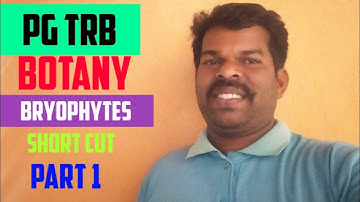Pg trb botany bryophytes shortcut@ Biology easy