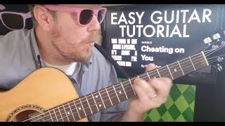 Charlie Puth - Cheating On You // guitar lesson beginner tutorial easy chords strumming tabs