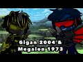 Gigan 2004 &amp; Megalon 1973 in nutshell