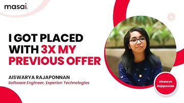 I got 3X my previous offer after Part-Time course at Masai