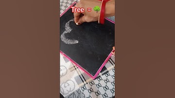 How to make Tree #art shorts#tree drawing#easytreedrawing #drawing #creativeartemoji #