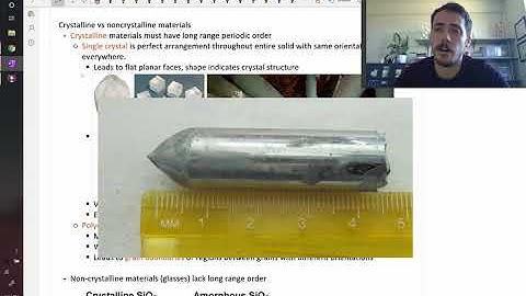 Crystalline vs Amorphous materials