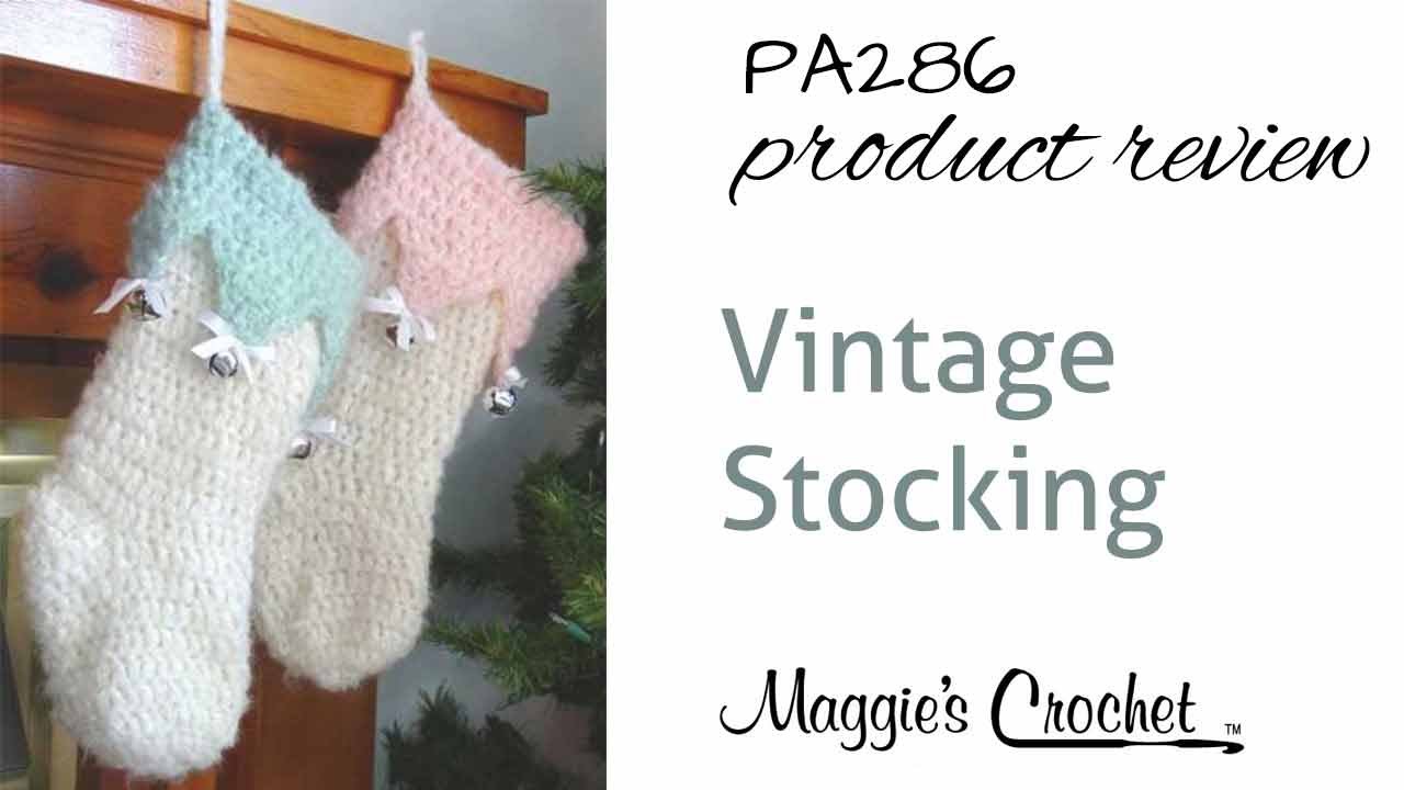 Vintage Ripple Stocking Crochet Pattern PDF 458 from WonkyZebra