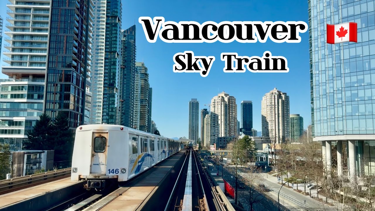 ☀️Vancouver SkyTrain/A different journey by SkyTrain, behind the window, Travel Canada 🇨🇦 [4K]